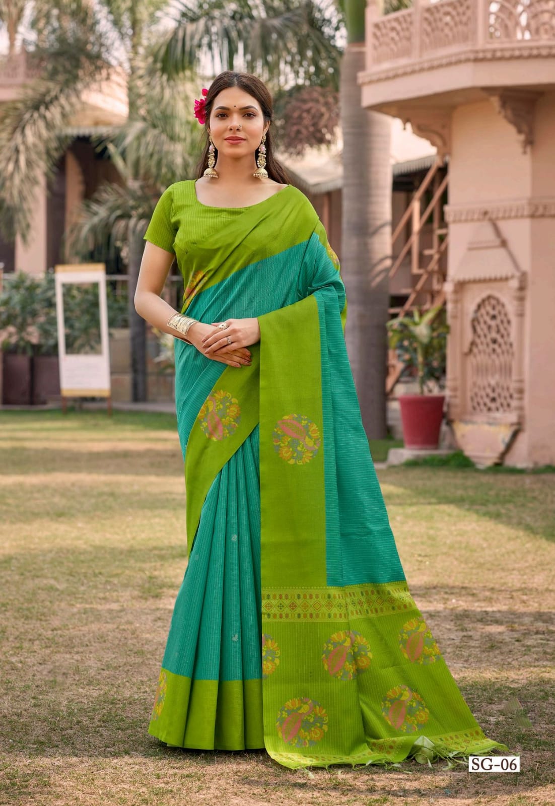 Tissue Cotton Saree